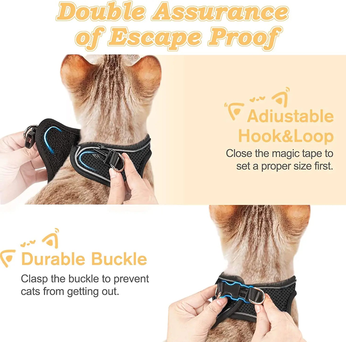 Ultimate Escape-Proof Cat Harness & Leash Set