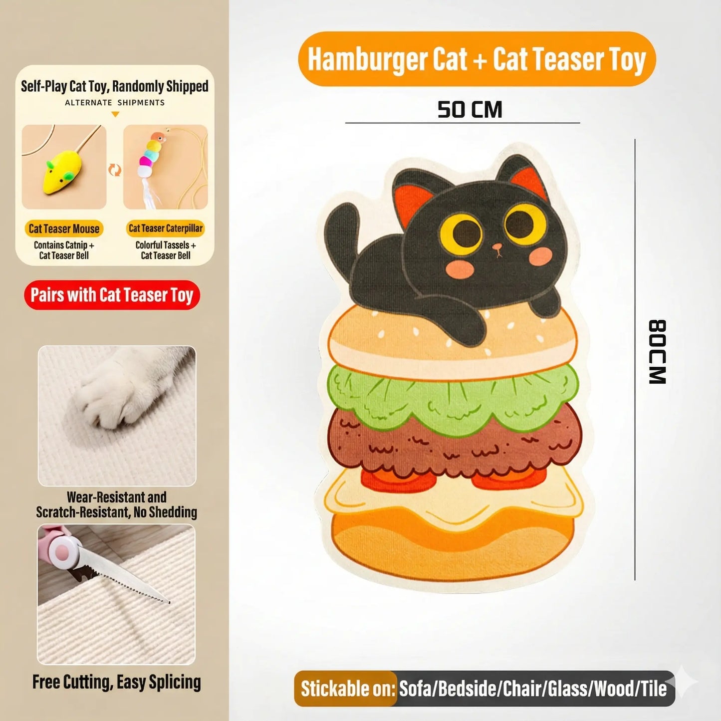 5D Visual Cat Scratcher Mat