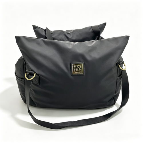 Black Luxury Dog Car Seat