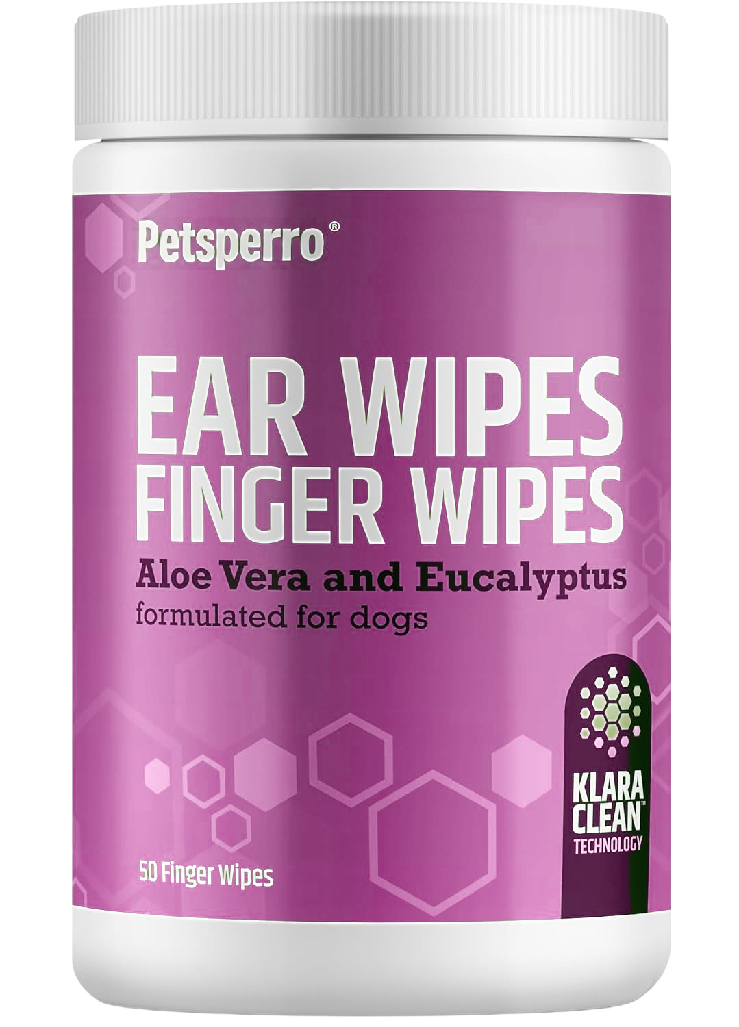 Dog Ear Cleaning Finger Wipes with Aloe Vera & Eucalyptus