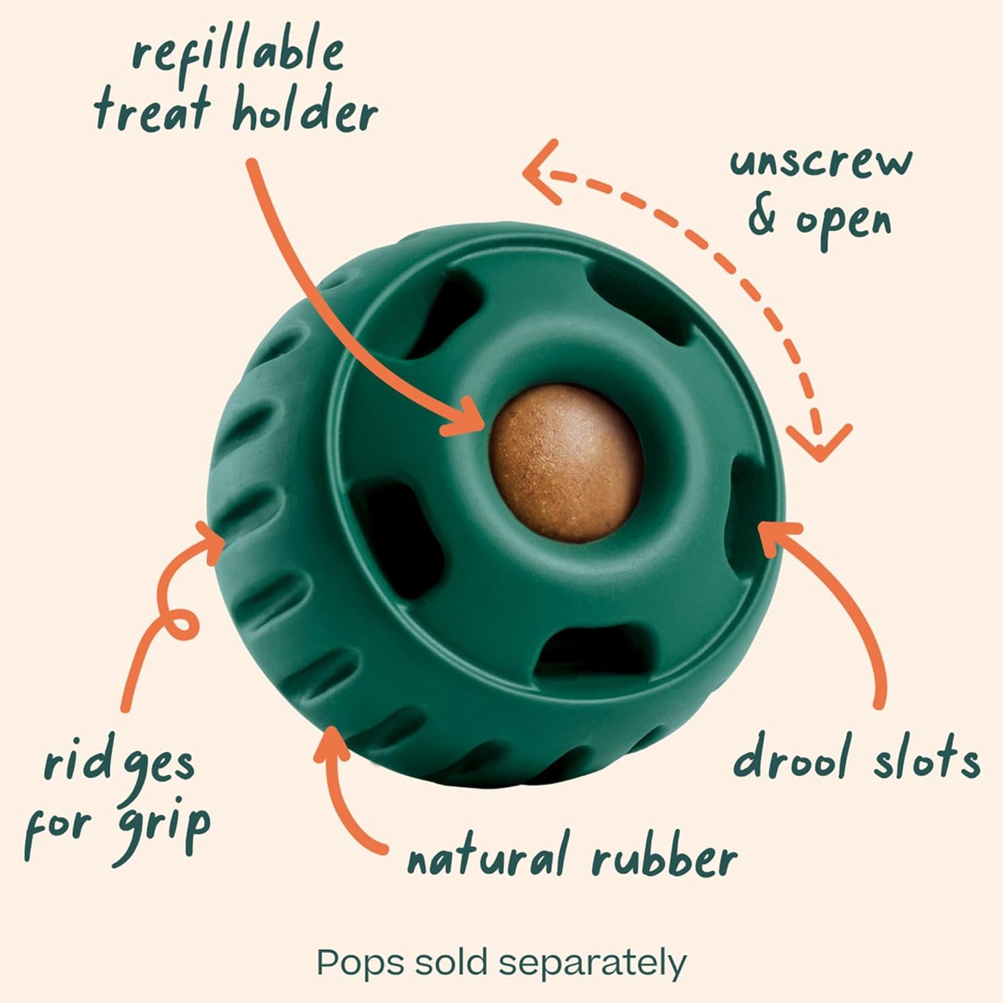 Interactive Dog Treat Dispenser & Freezable Lick Toy