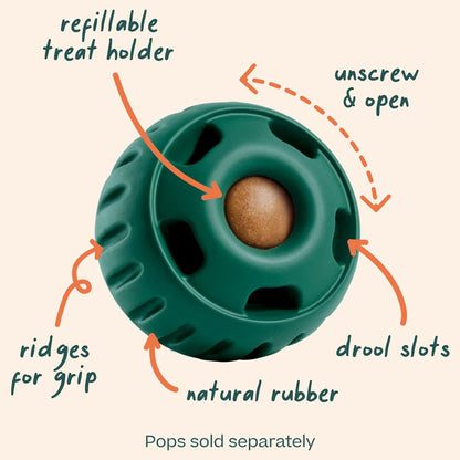 Interactive Dog Treat Dispenser & Freezable Lick Toy