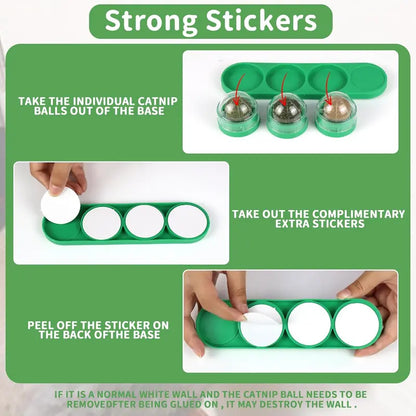 4-Pack Premium Silvervine &amp; Catnip Balls