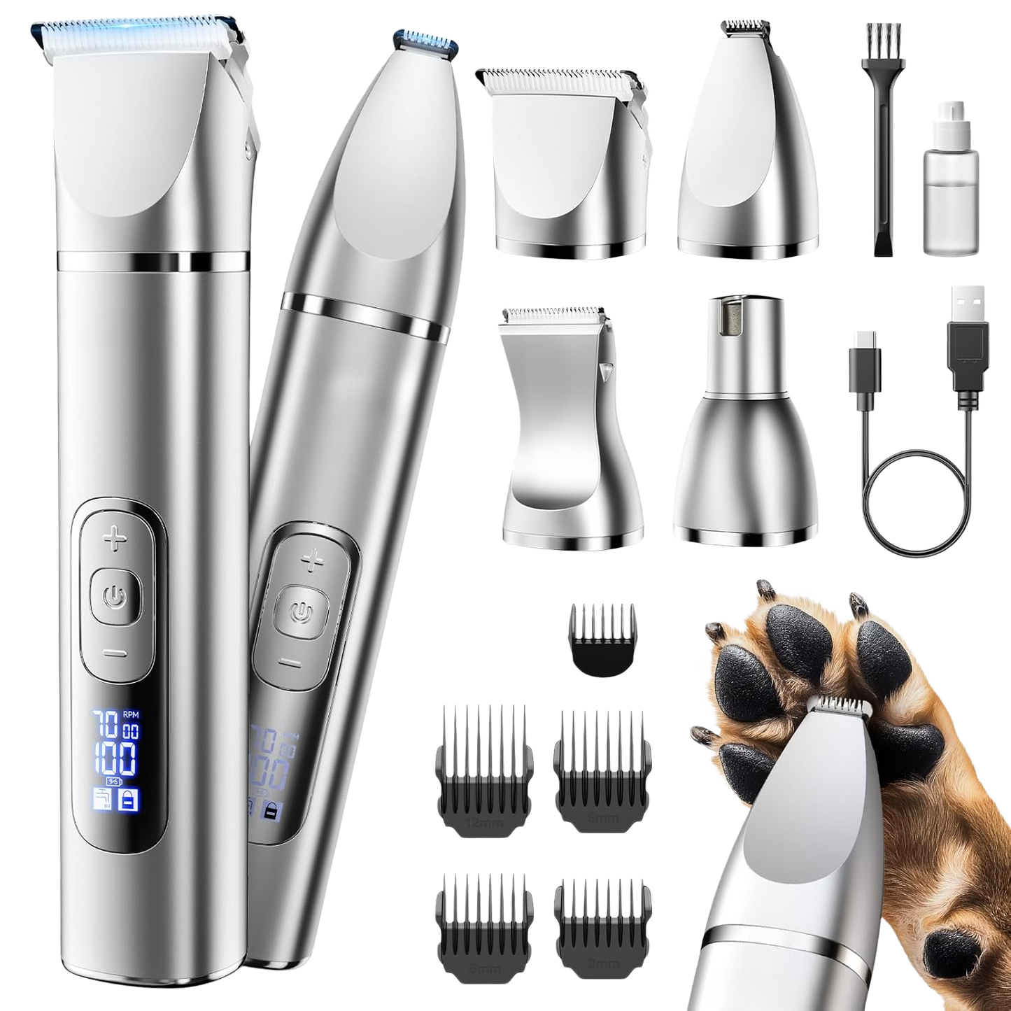 4-in-1 Rechargeable Dog Grooming Kit