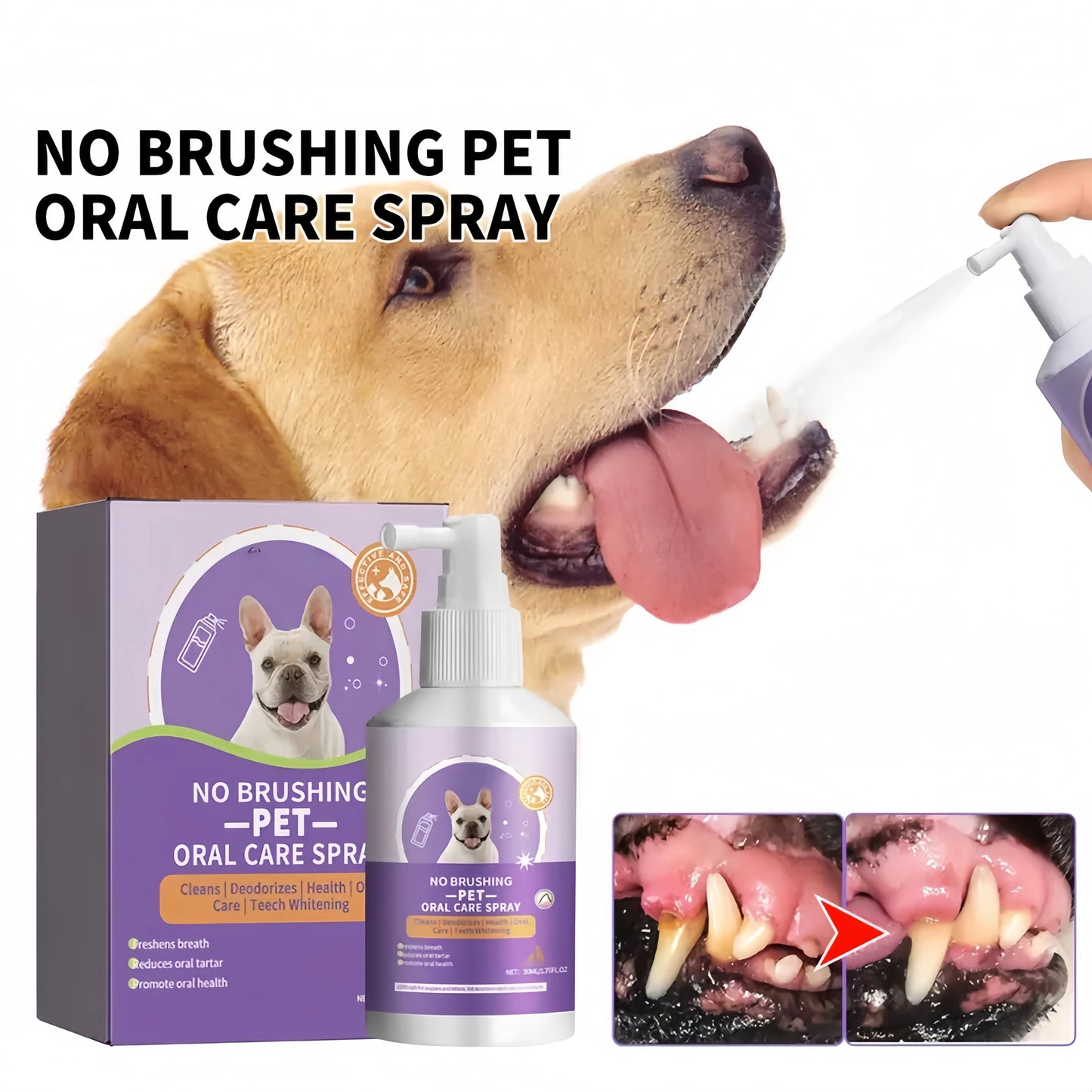 Dog Dental Care Spray & Breath Freshener