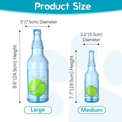 Squeaky Tennis Ball in a Bottle for Aggressive Chewers