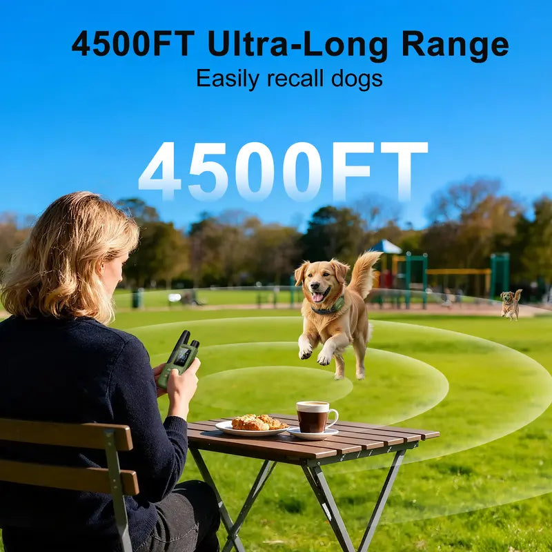 4500FT Long Range Dog Training Collar
