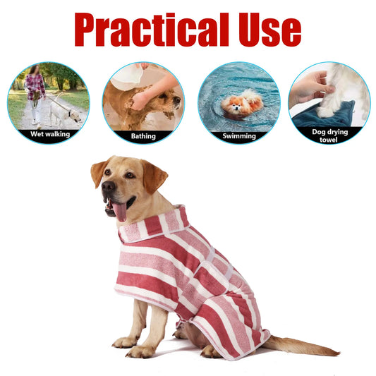 Quick-Drying Dog Bathrobe