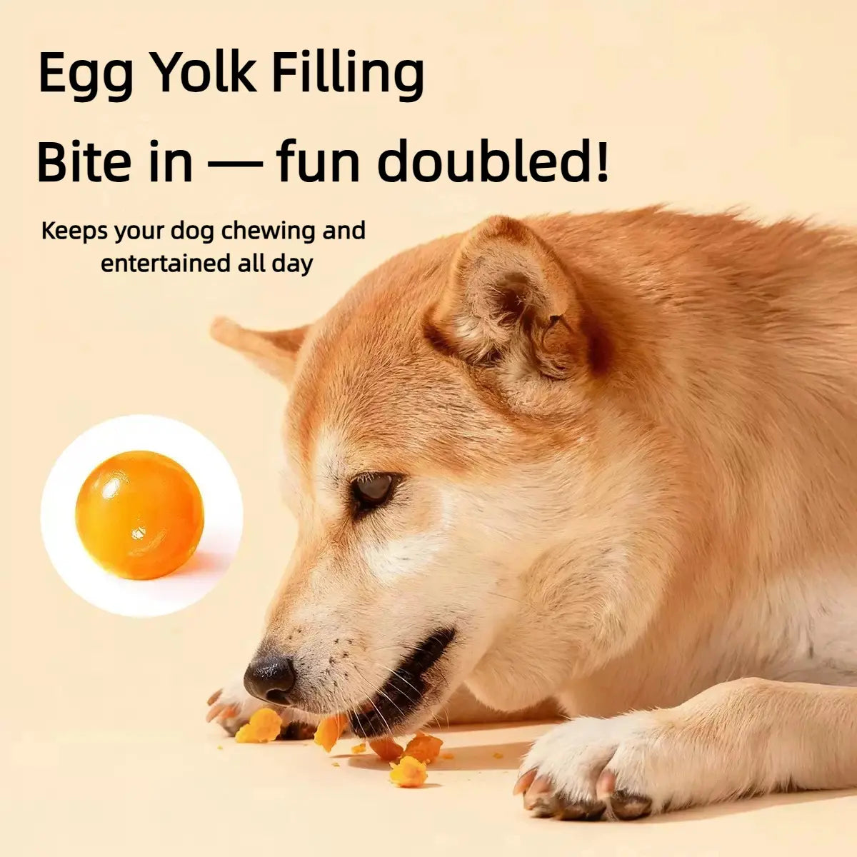 2-in-1 Duck Flavor Chew Toy