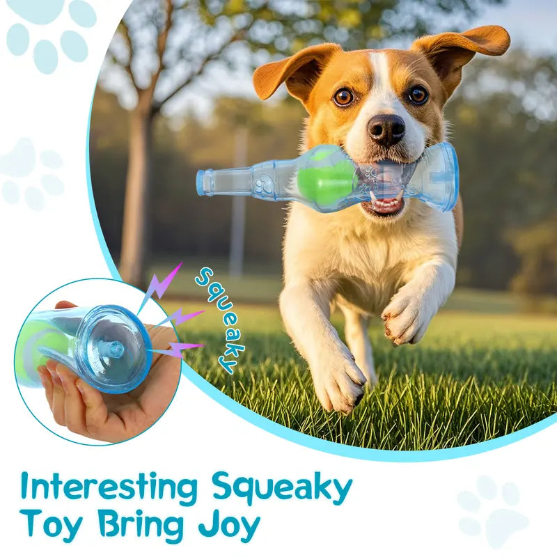 Squeaky Tennis Ball in a Bottle for Aggressive Chewers