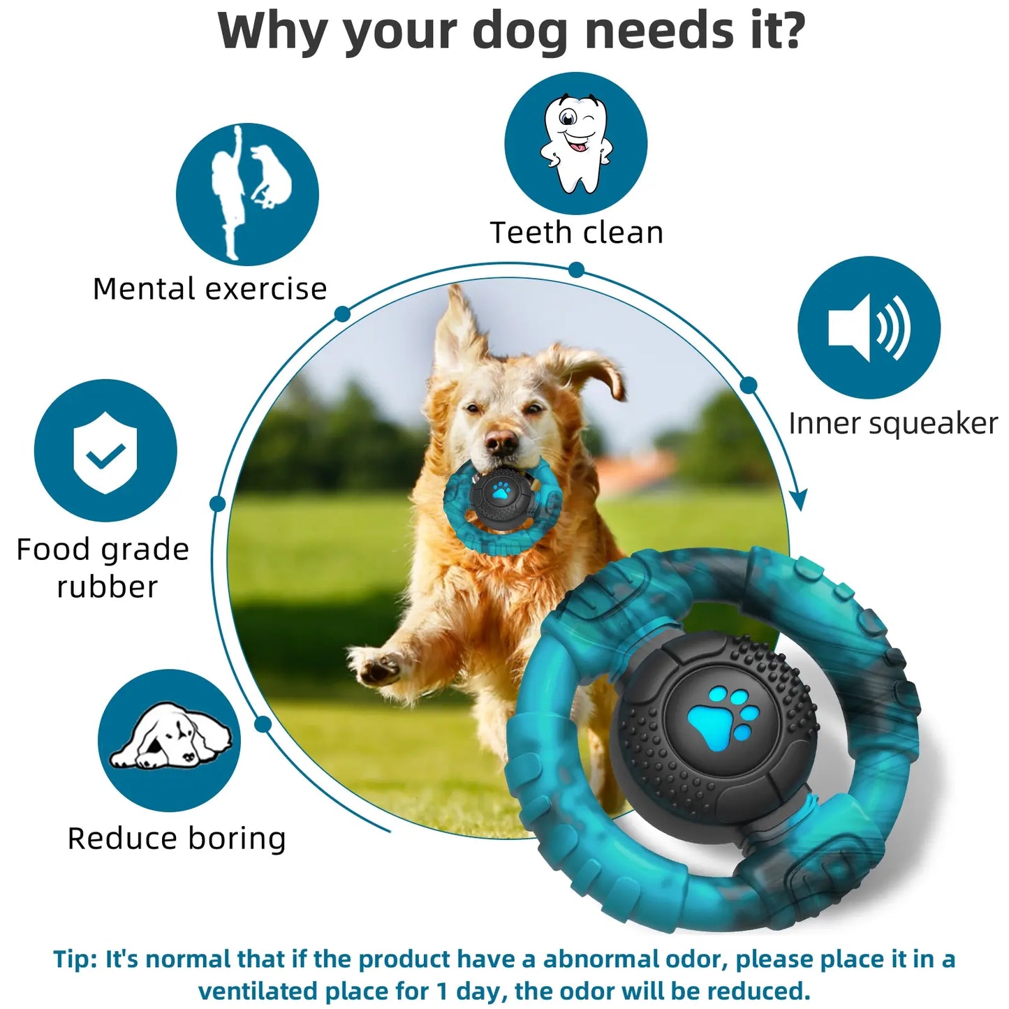 Nylon & Rubber Interactive Toy with Voice Activation
