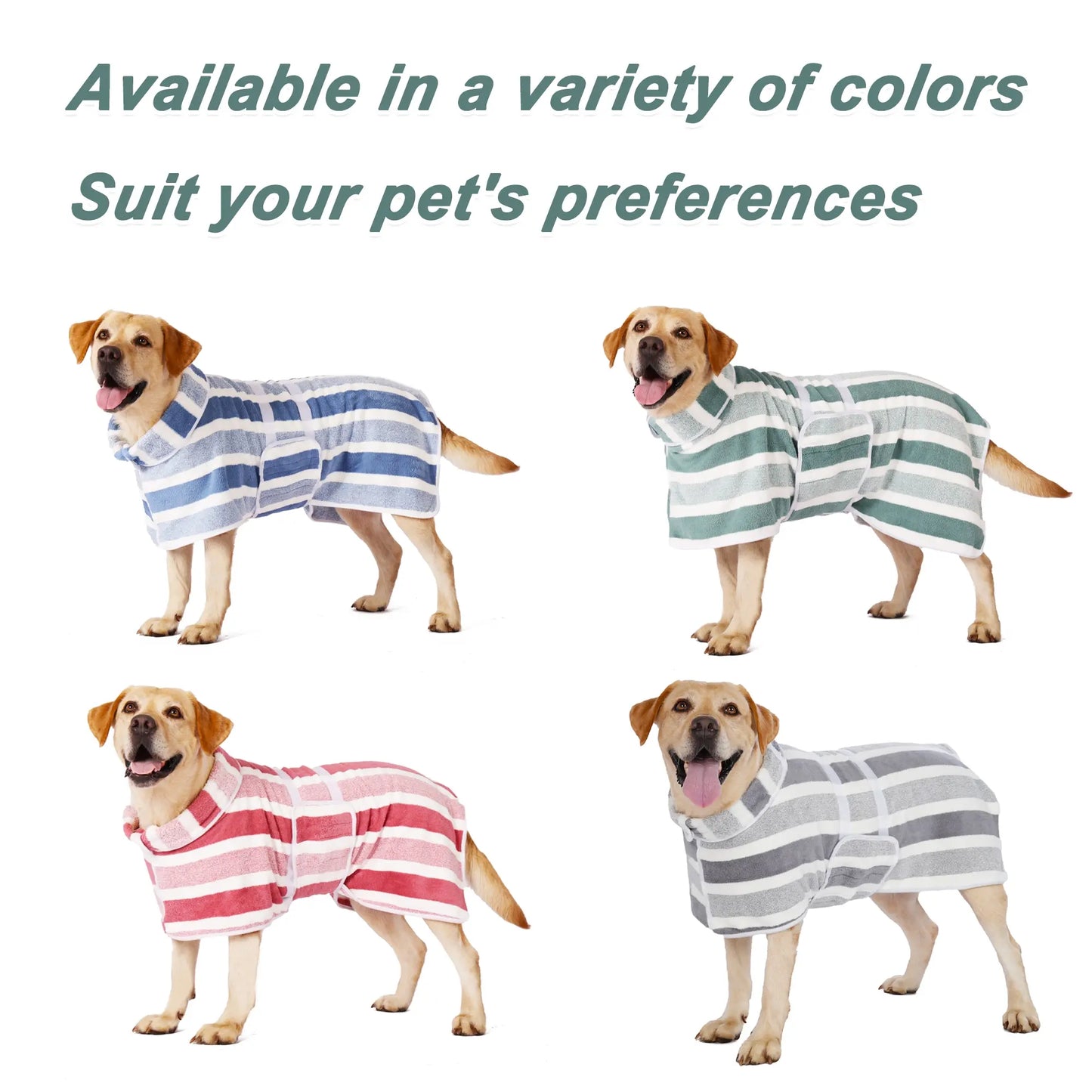Quick-Drying Dog Bathrobe