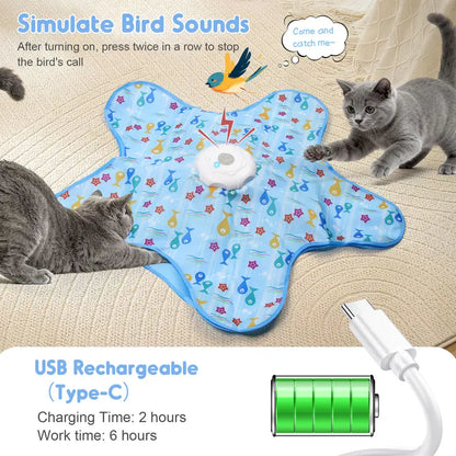 Automatic Moving & Rechargeable Teaser for Indoor Cats