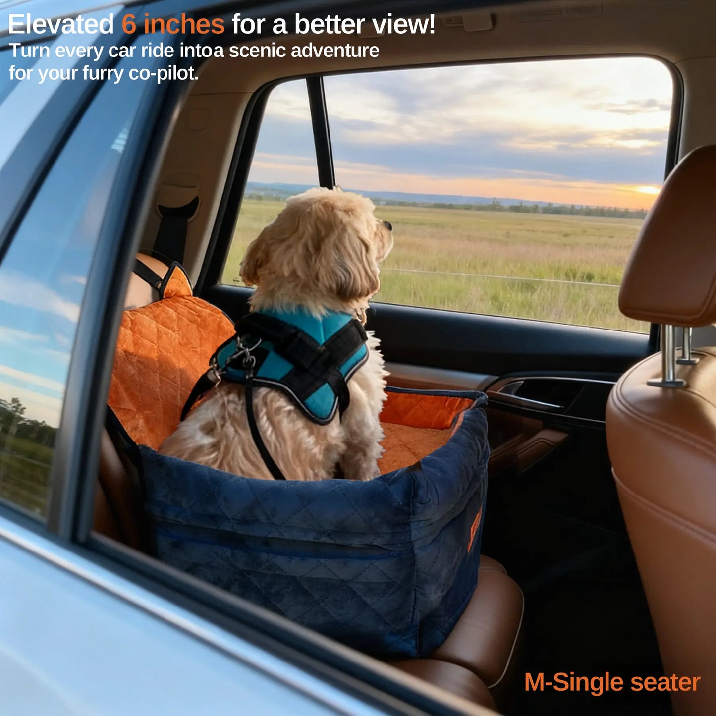 Memory Foam Dog Car Seat