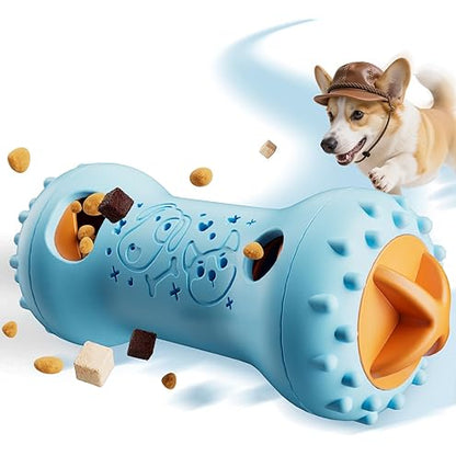 Adjustable Treat Dispensing-Roller Durable Nylon Bone Puzzle