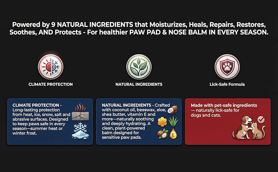 Natural Dog Paw & Nose Balm Stick