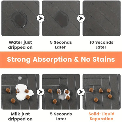 Premium Quick-Drying Pet Feeding Mat