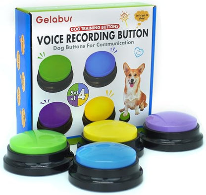 Dog Communication Buttons – Voice Recordable Talking Pet Training Set
