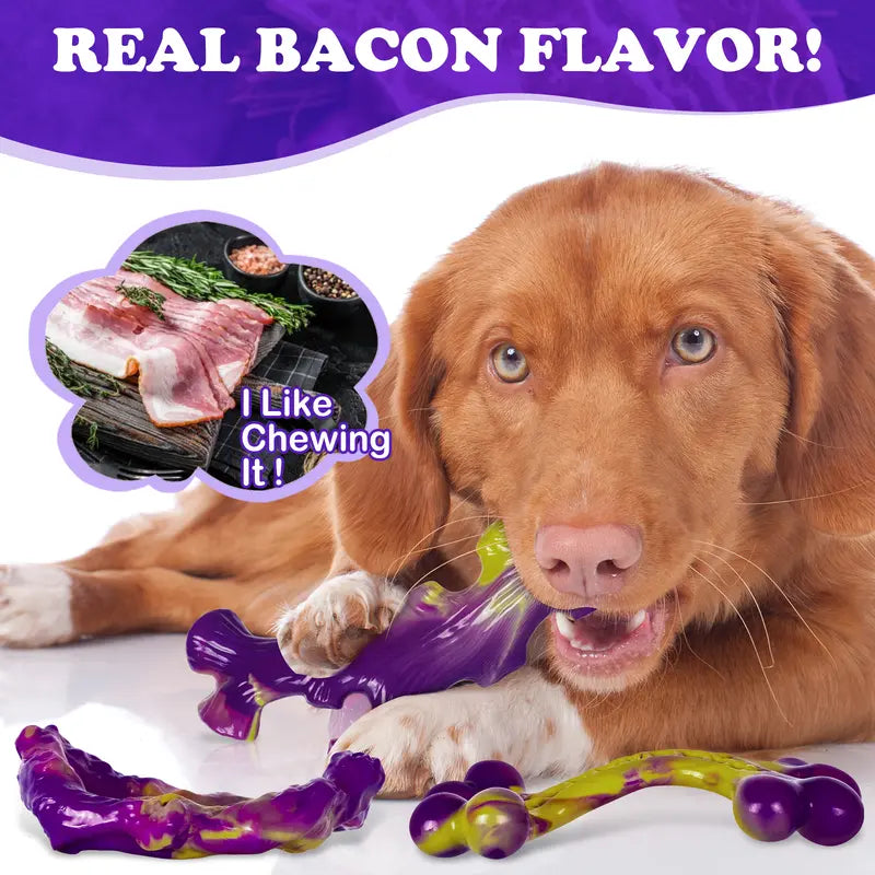 Irresistible Bacon-Flavored Dog Chew Toy