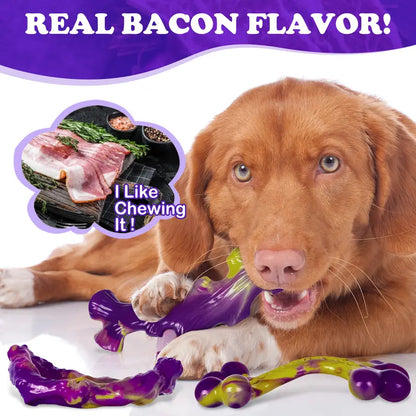 Irresistible Bacon-Flavored Dog Chew Toy