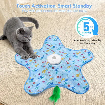 Automatic Moving & Rechargeable Teaser for Indoor Cats