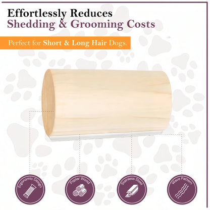Gentle Touch Dog Brush for Shedding & Grooming