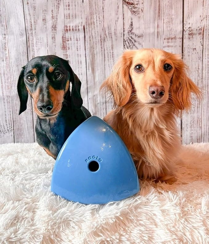 Interactive Dog Treat Dispenser & Puzzle Feeder – Unique Self-Propelling Roller Toy