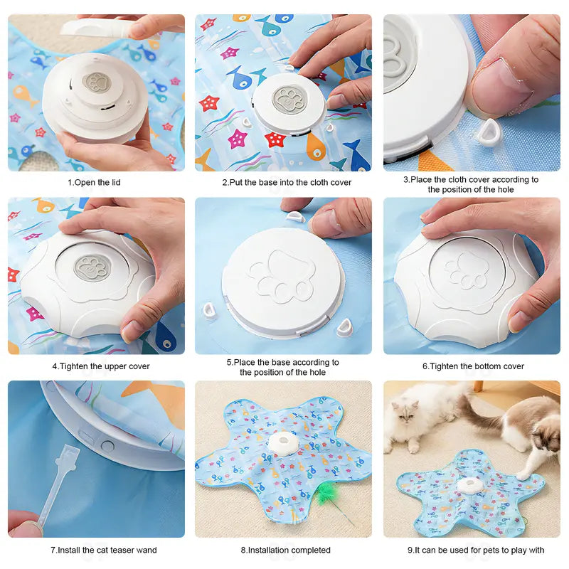 Automatic Moving & Rechargeable Teaser for Indoor Cats