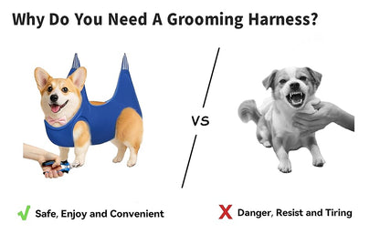 Foldable Dog Grooming Arm with Clamp & Hammock