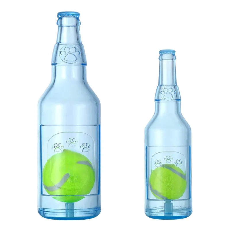 Squeaky Tennis Ball in a Bottle for Aggressive Chewers