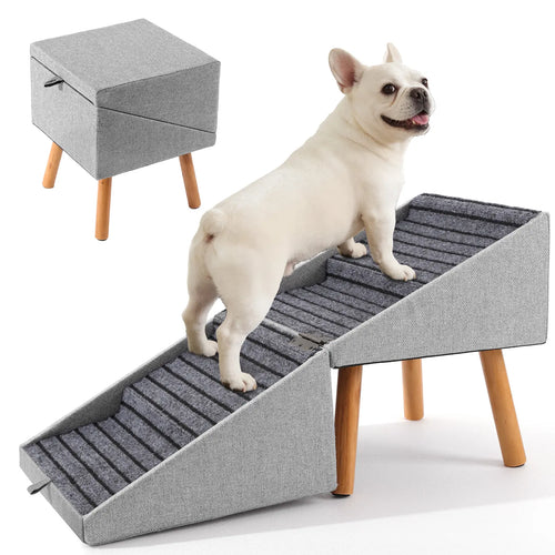 Premium Wooden Pet Ramp Ottoman Stairs