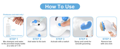 3-in-1 Ultrasonic Pet Steam Brush