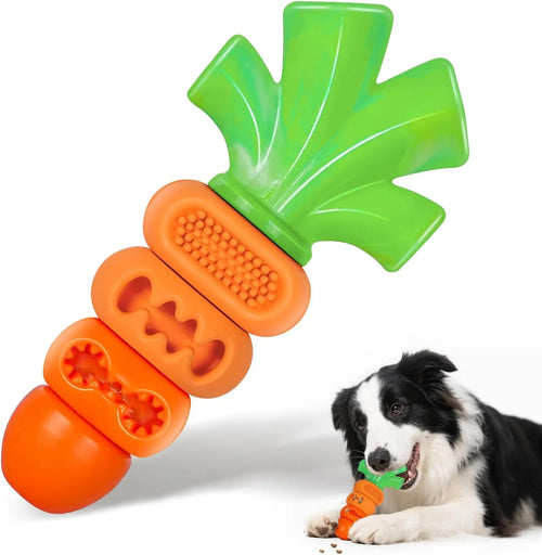 Durable Carrot Leaf Design Dog Chew Toy