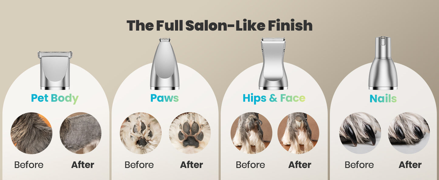 4-in-1 Rechargeable Dog Grooming Kit