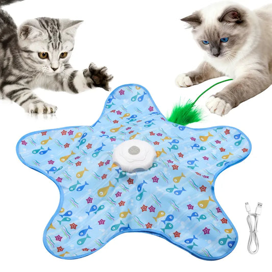 Automatic Moving & Rechargeable Teaser for Indoor Cats