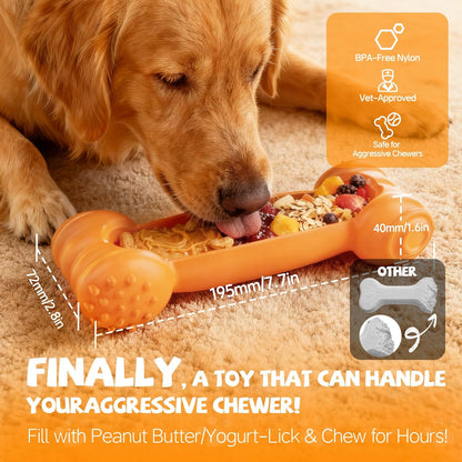 2-Pack Freezable Dog Lick Bone
