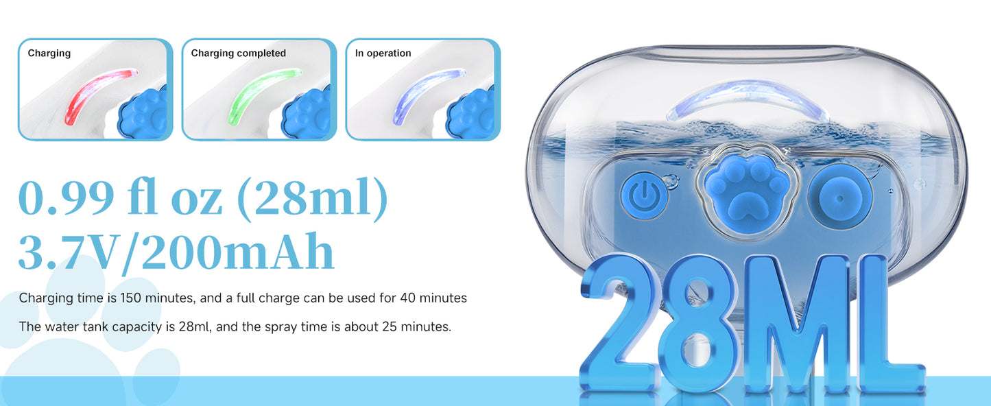 3-in-1 Ultrasonic Pet Steam Brush