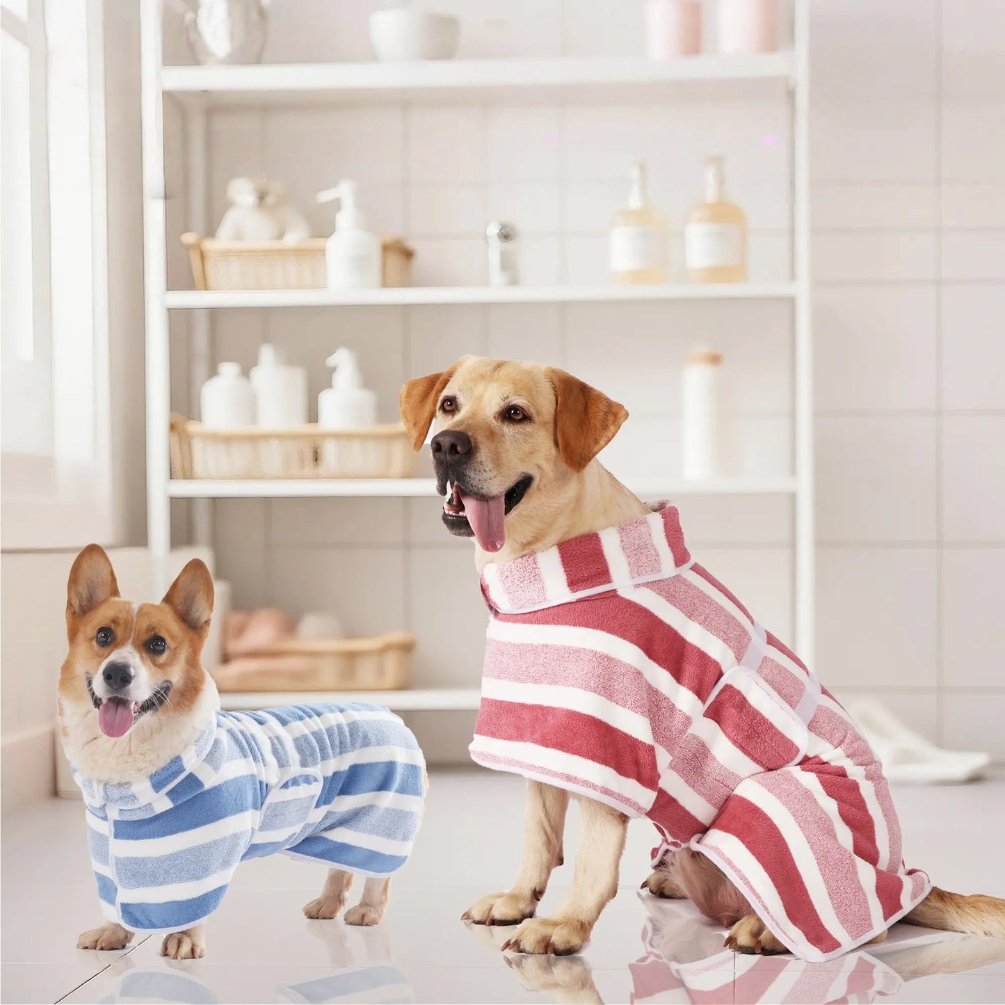 Quick-Drying Dog Bathrobe