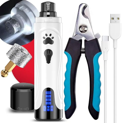 Electric Dog Nail Grinder & Trimmer Kit