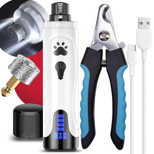 Electric Dog Nail Grinder & Trimmer Kit