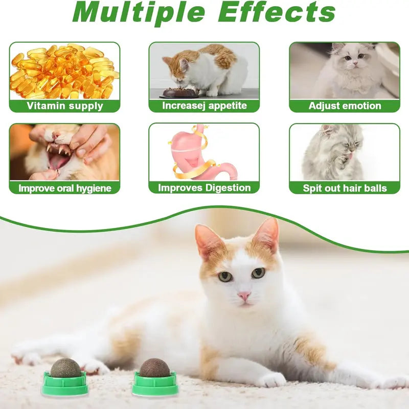 4-Pack Premium Silvervine &amp; Catnip Balls