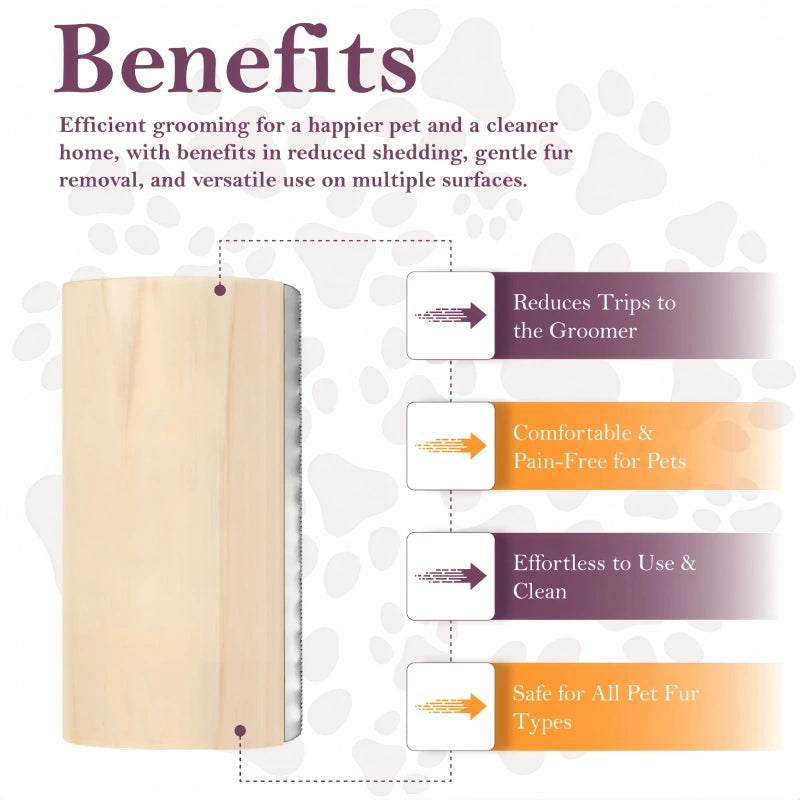 Gentle Touch Dog Brush for Shedding & Grooming