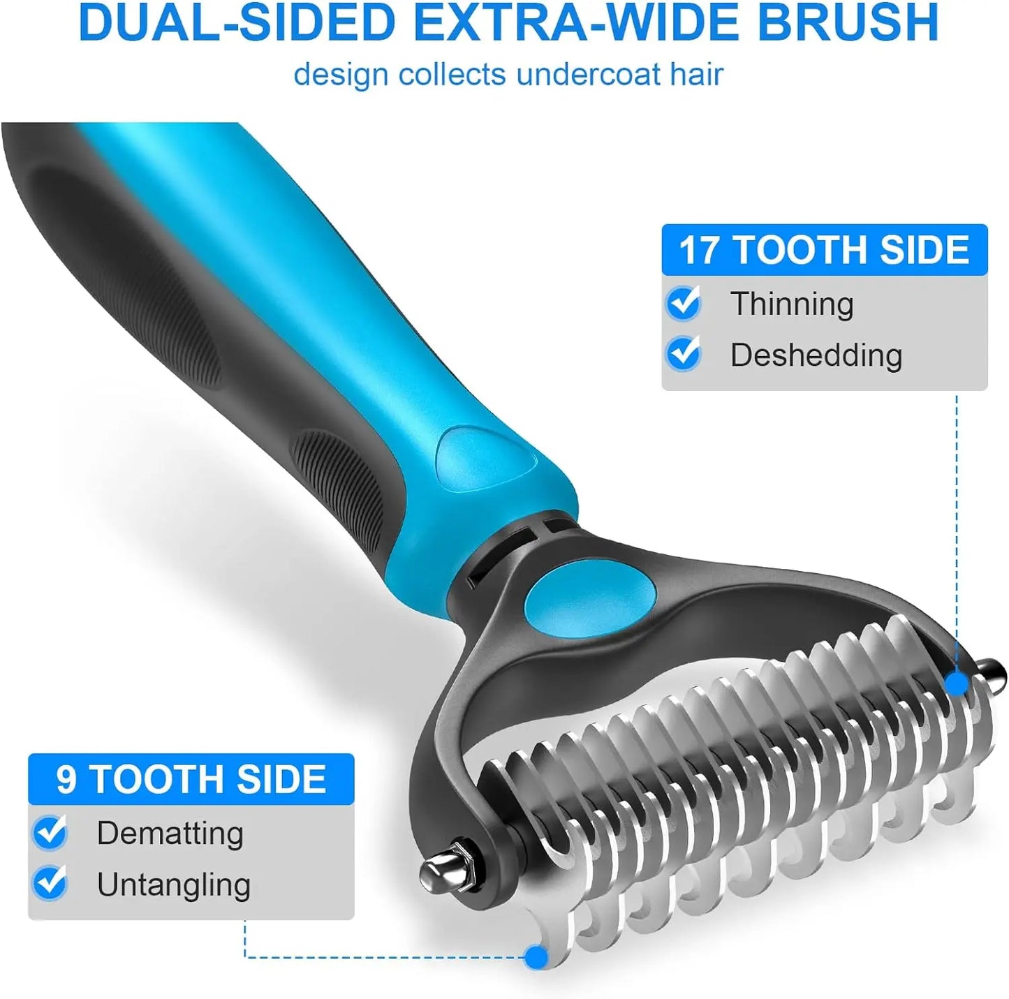 Double-Sided Pet Grooming Brush