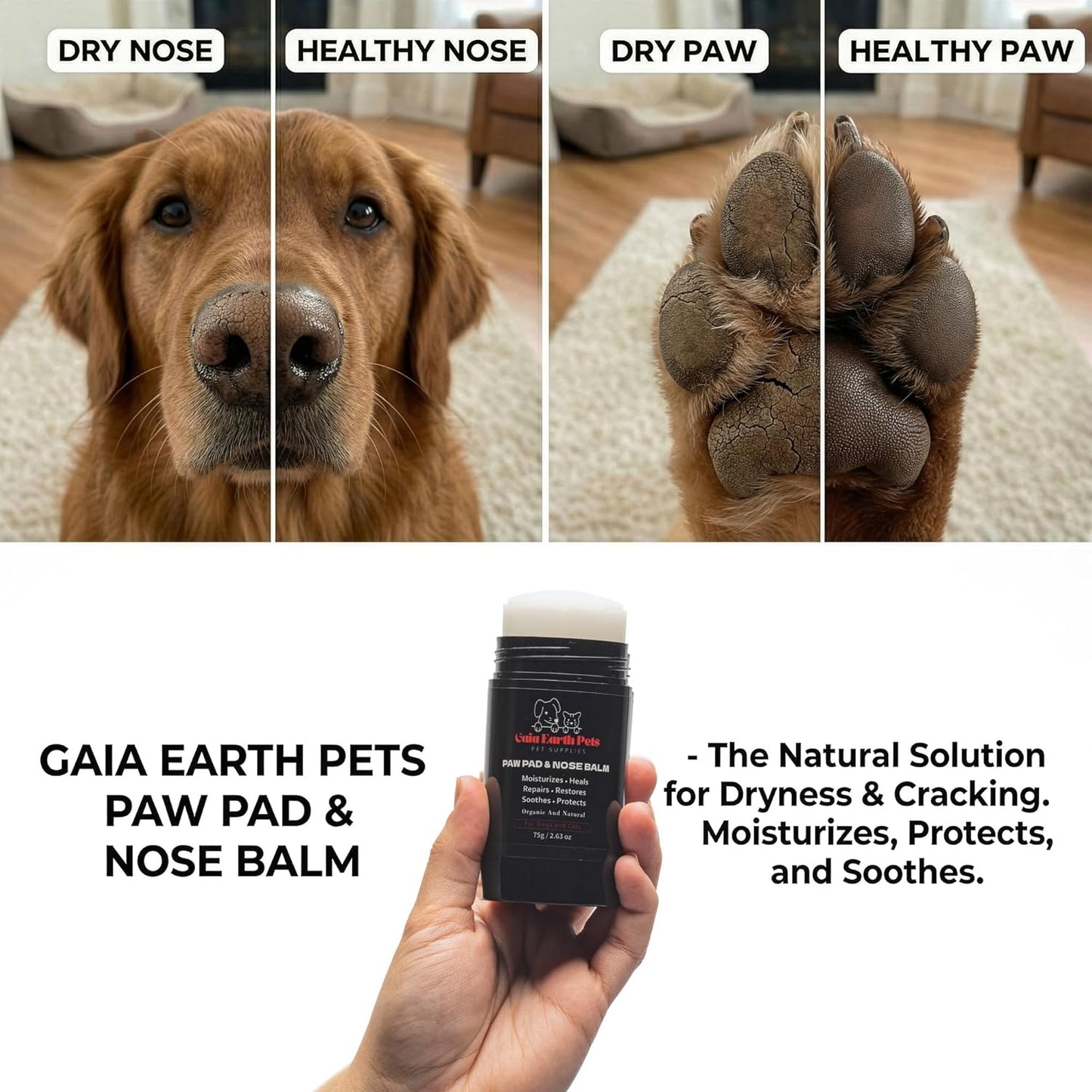 Natural Dog Paw & Nose Balm Stick