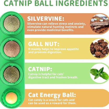 4-Pack Premium Silvervine &amp; Catnip Balls