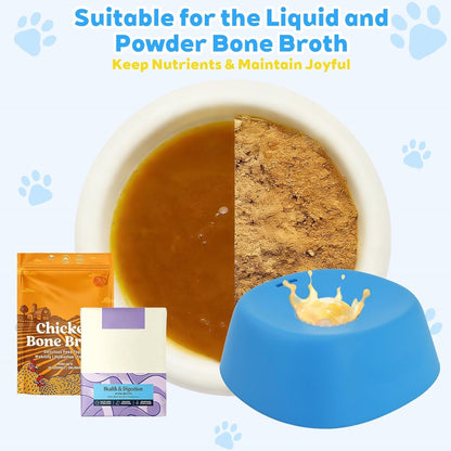 Interactive Slow Feeder Dog Bowl for Liquids