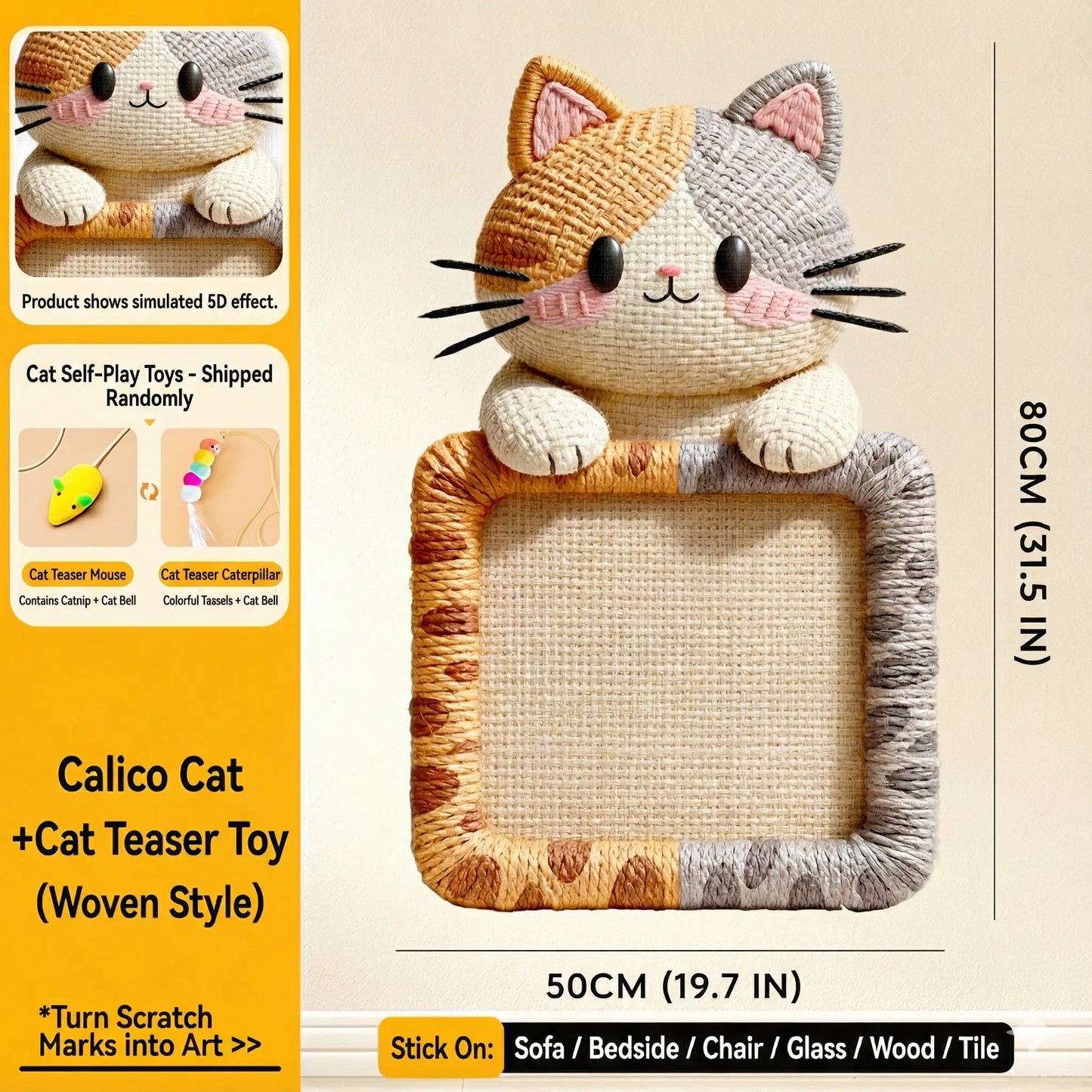 5D Visual Cat Scratcher Mat
