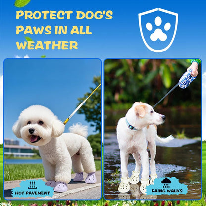 Waterproof Dog Boots with LED Lights