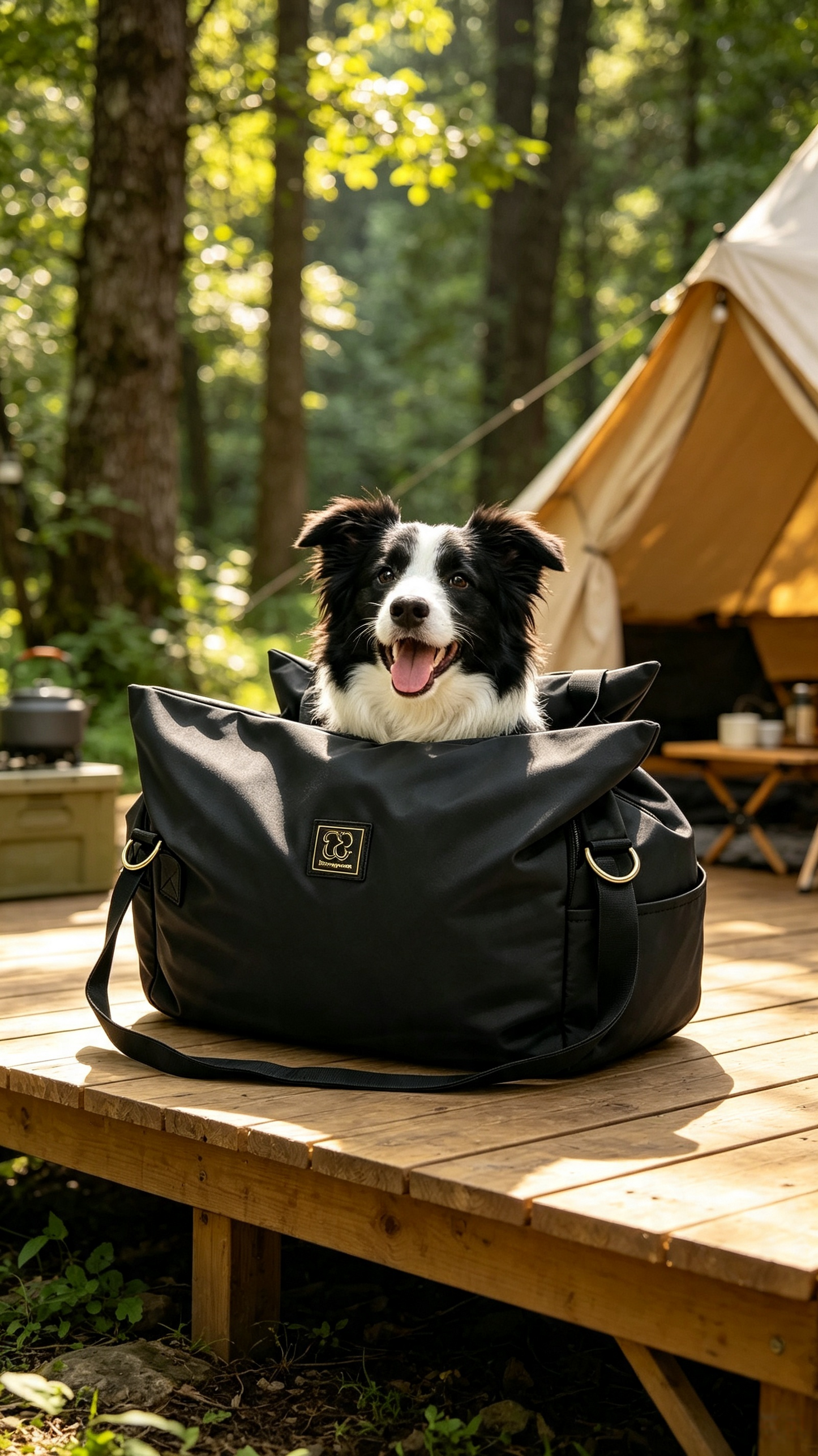 Black Luxury Dog Car Seat