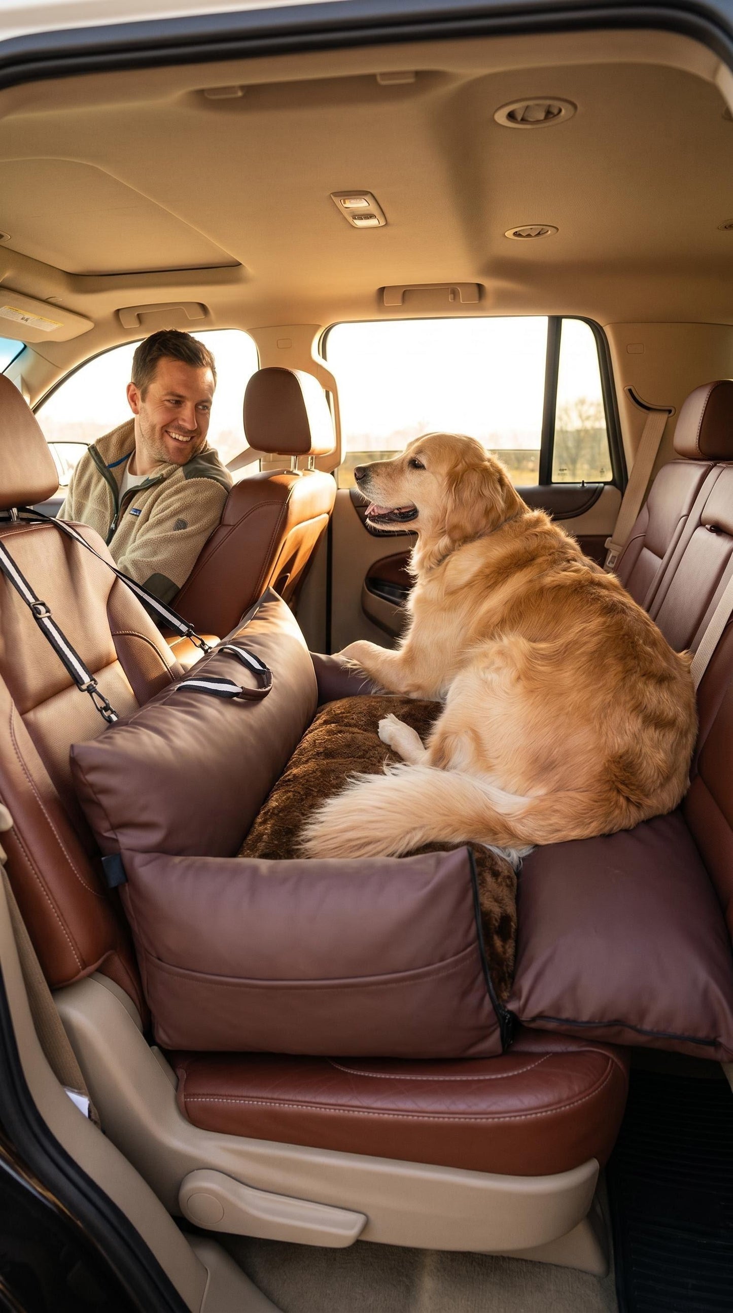 Brown - Pet Travel Car Seat